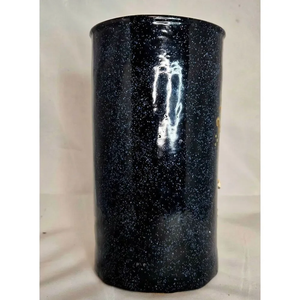 Hand painted floral vase